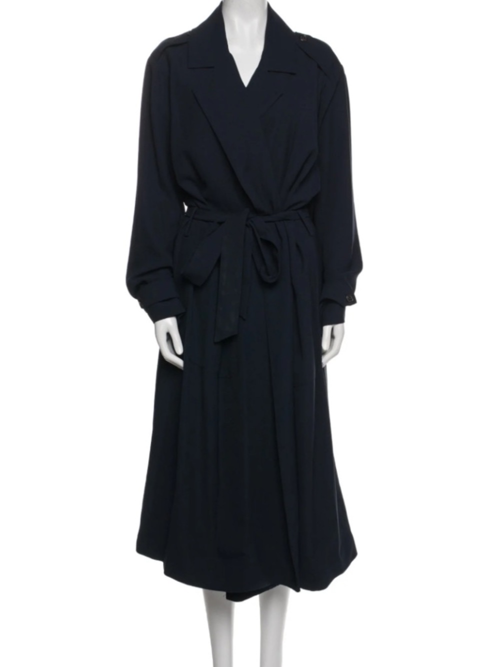 Ralph Lauren Black Label Navy Wrap Dress with Tie Waist w/pockets Size 10